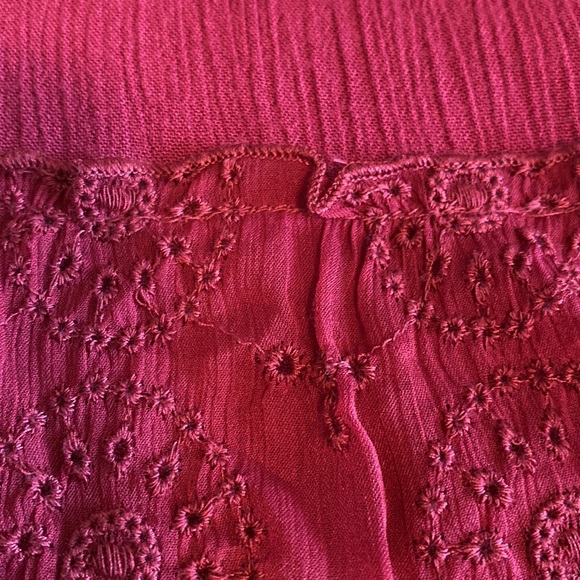 American Eagle tie back halter sheer eyelet embroidered - Picture 6 of 11